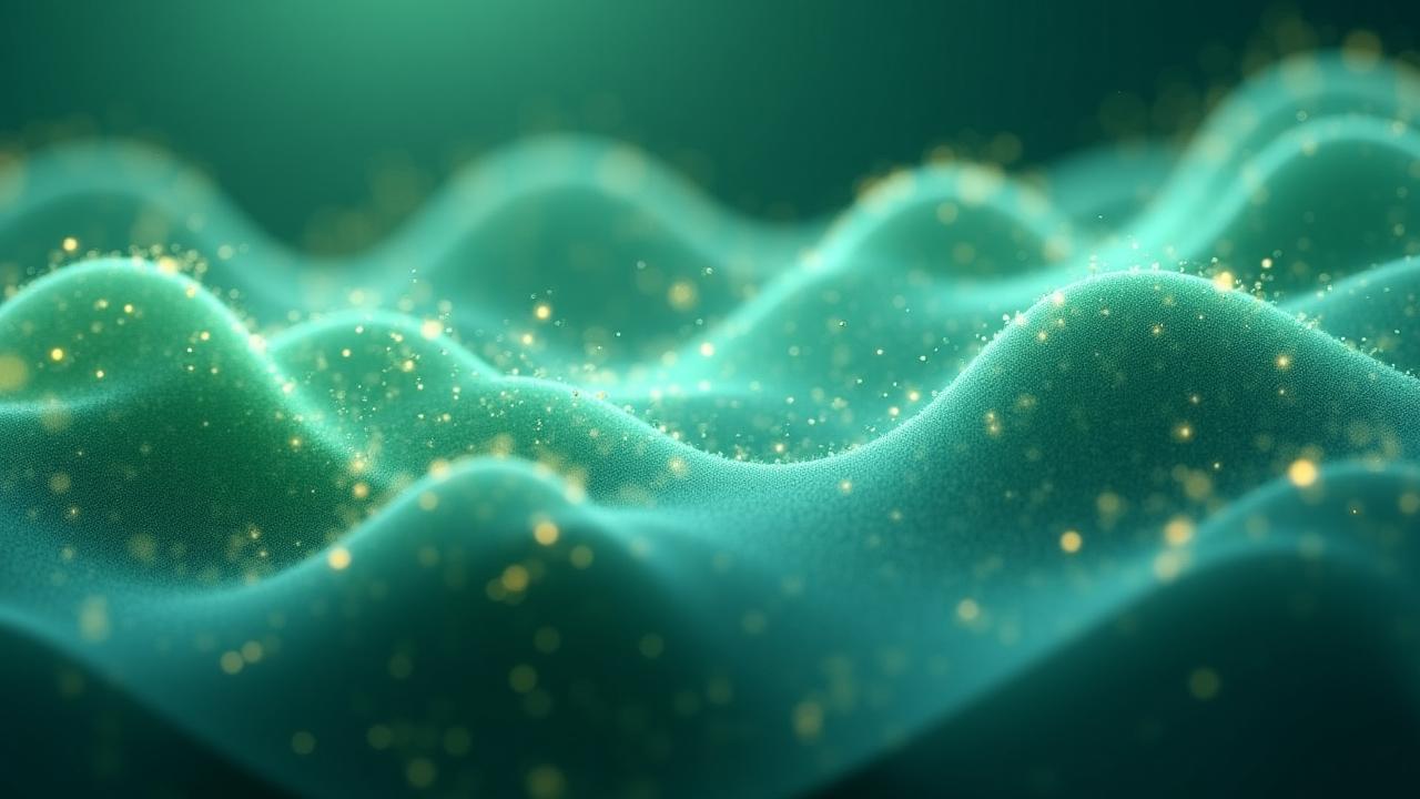 Abstract data visualization showing growth and connectivity